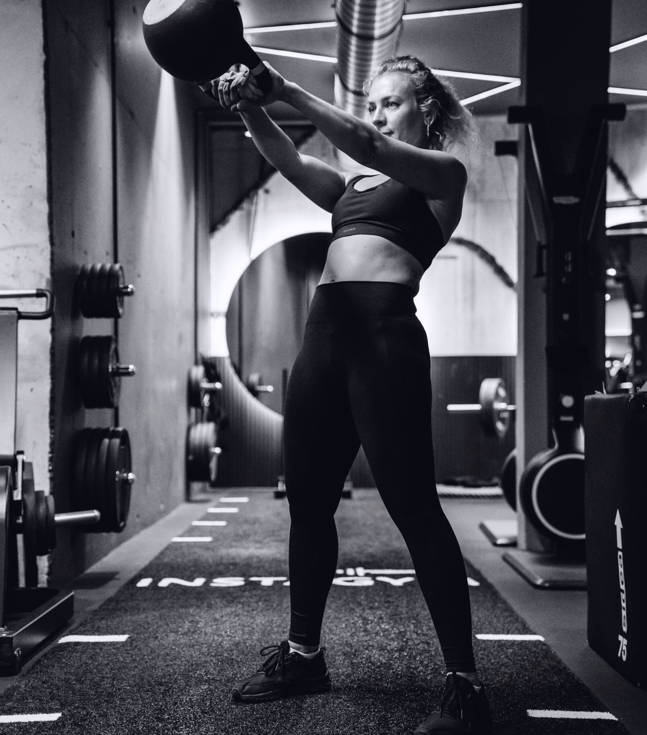 Girl Exercising in the gym